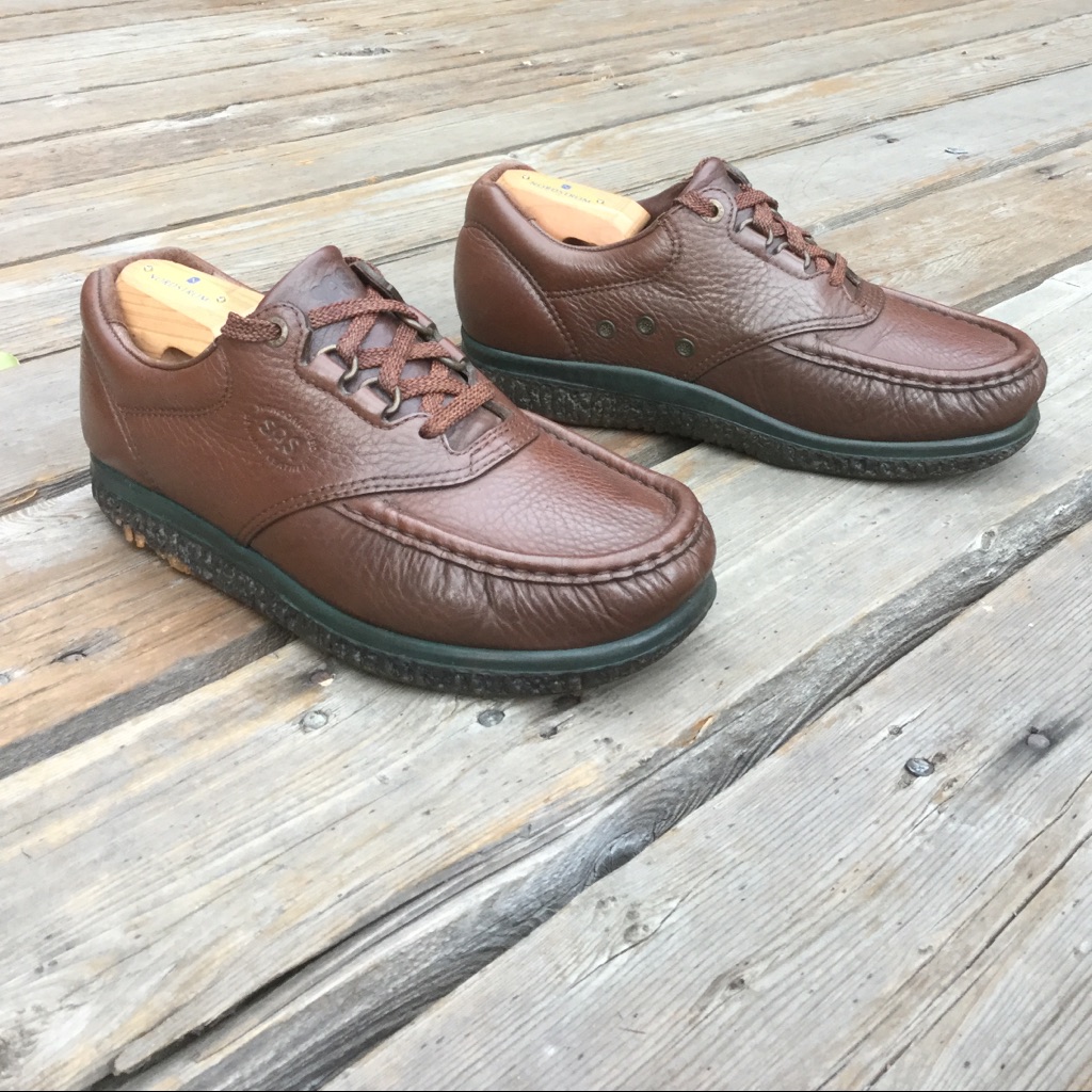 Sas Tripad Brown Leather Comfort Walking Shoes